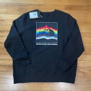 NWT - The North Face Pride Crewneck in Black - Women's Size XXL